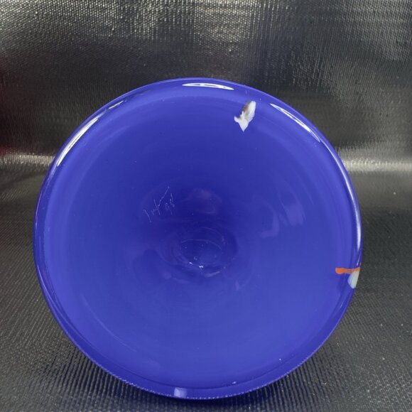 1998 Studio Inferno Mitchell Gaudet Hand Made Heavy Glass Vase Vessel Signed VTG - Picture 7 of 14